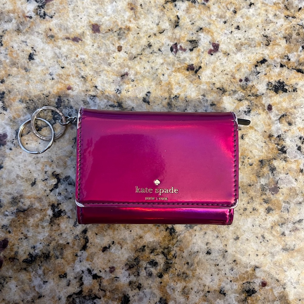 Pink Kate Spade Keychain Wallet
